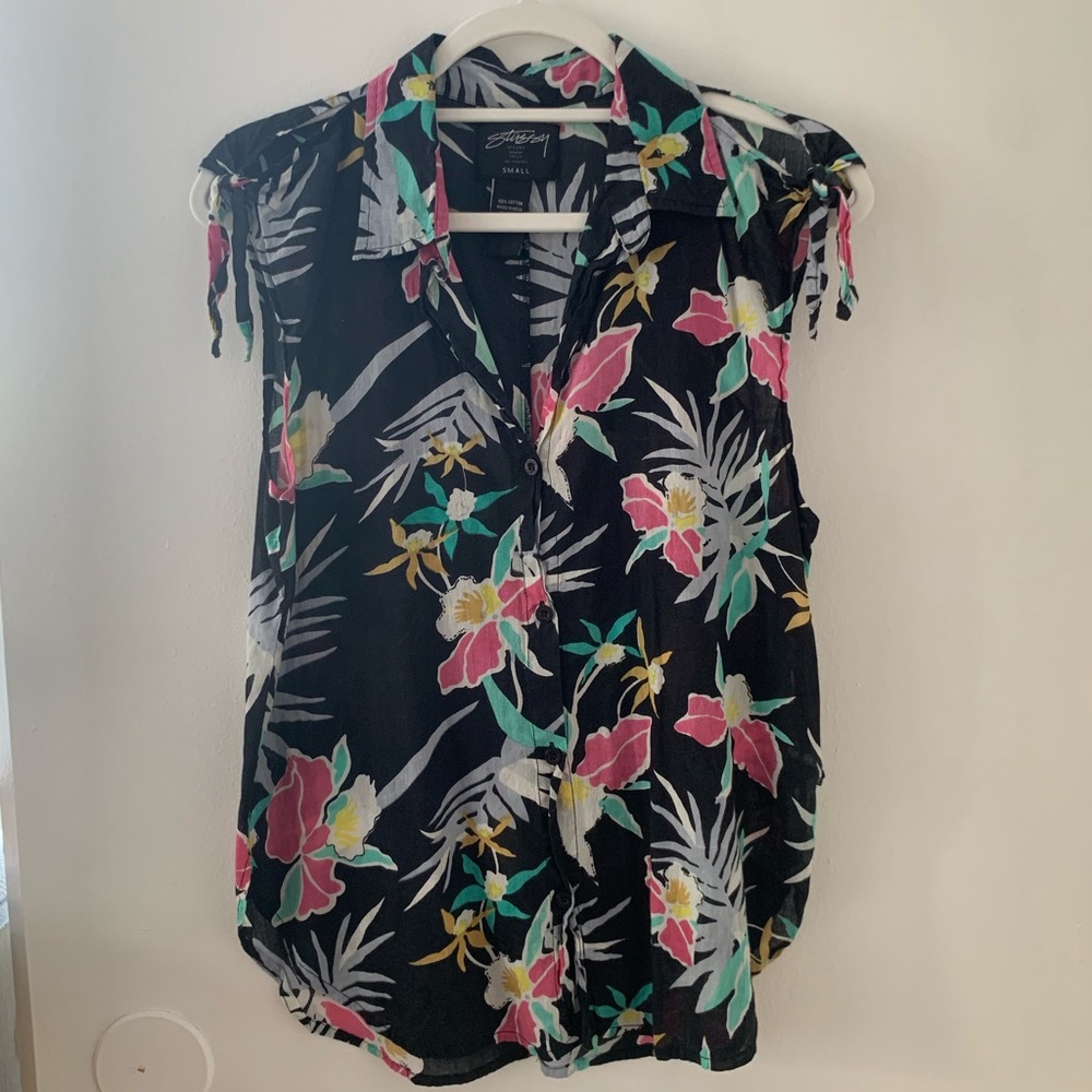 Stussy Aloha Sleeveless Button Up